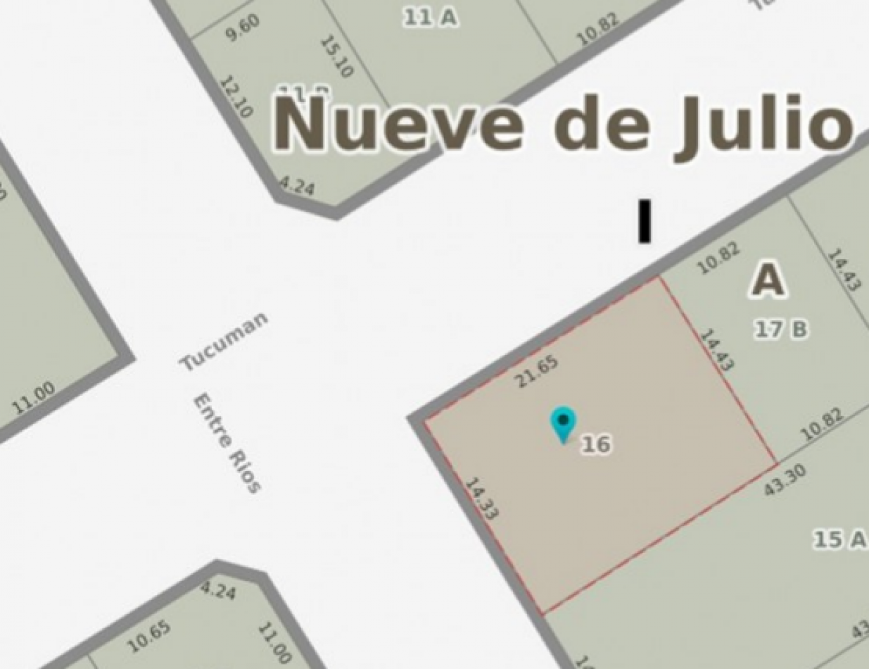LOTE APTO DESARROLLO INMOBILIARIO