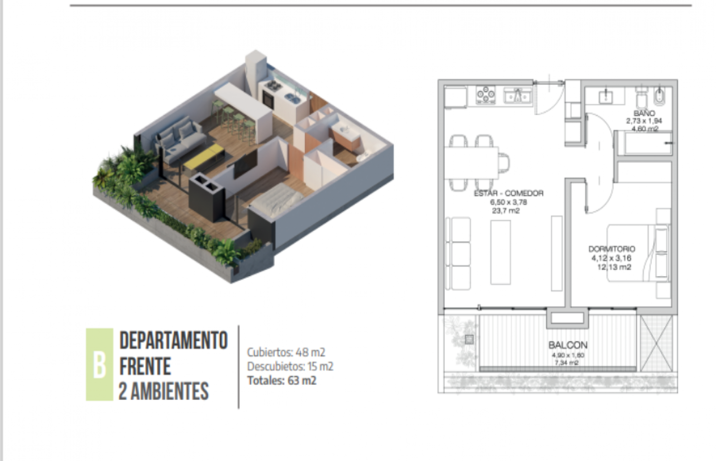 Departamento Premium 3 Piso B